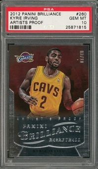 2012/13 Panini Brilliance #260 Kyrie Irving "Artists Proof" Card (#03/10)  – PSA GEM MT 10 "1 of 1!"